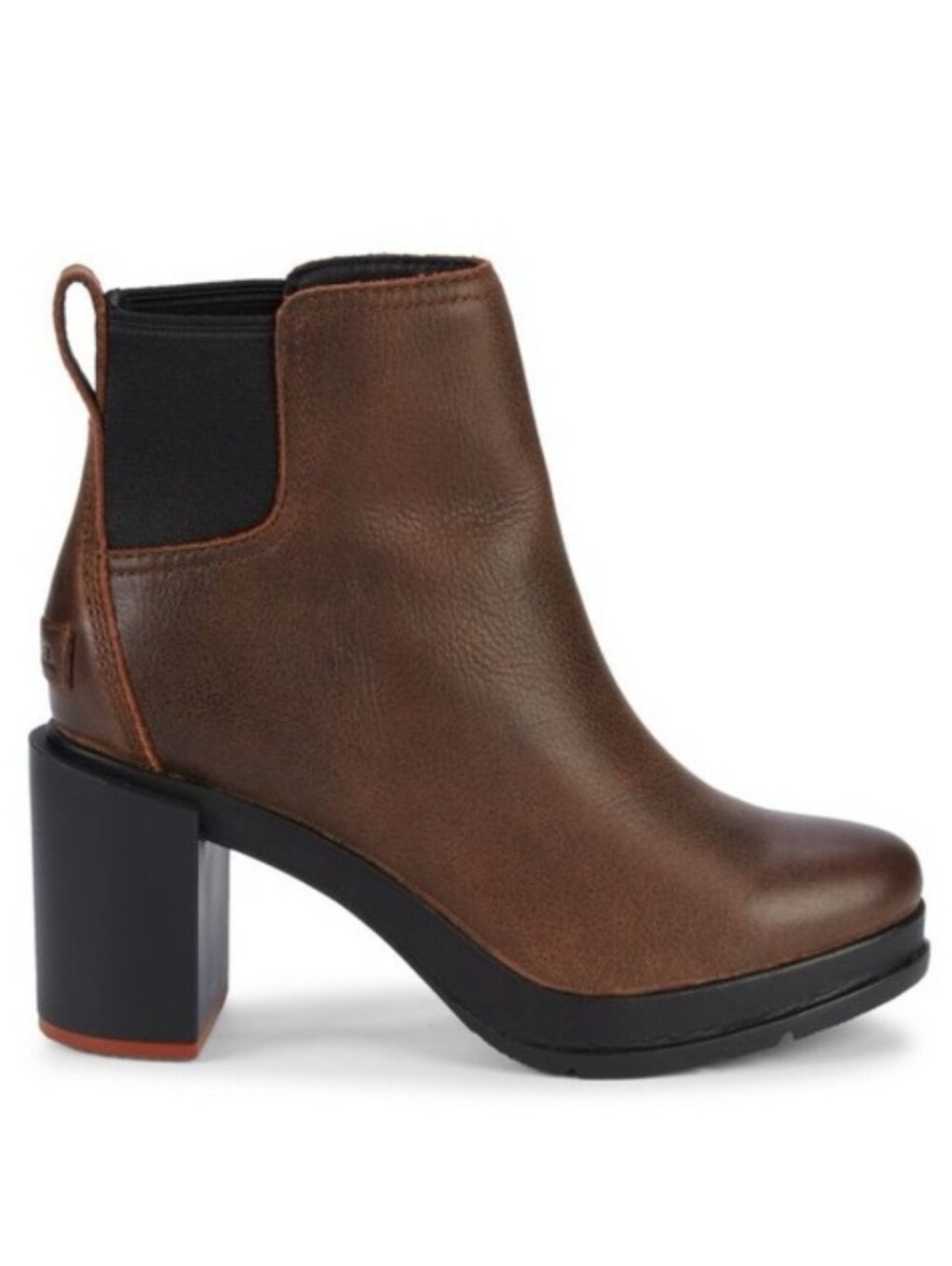 Sorel Waterproof Brown Leather Heel Chelsea Bootie Sz 9 NWOT